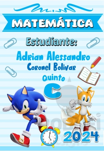 Sonic Caratula Matematica